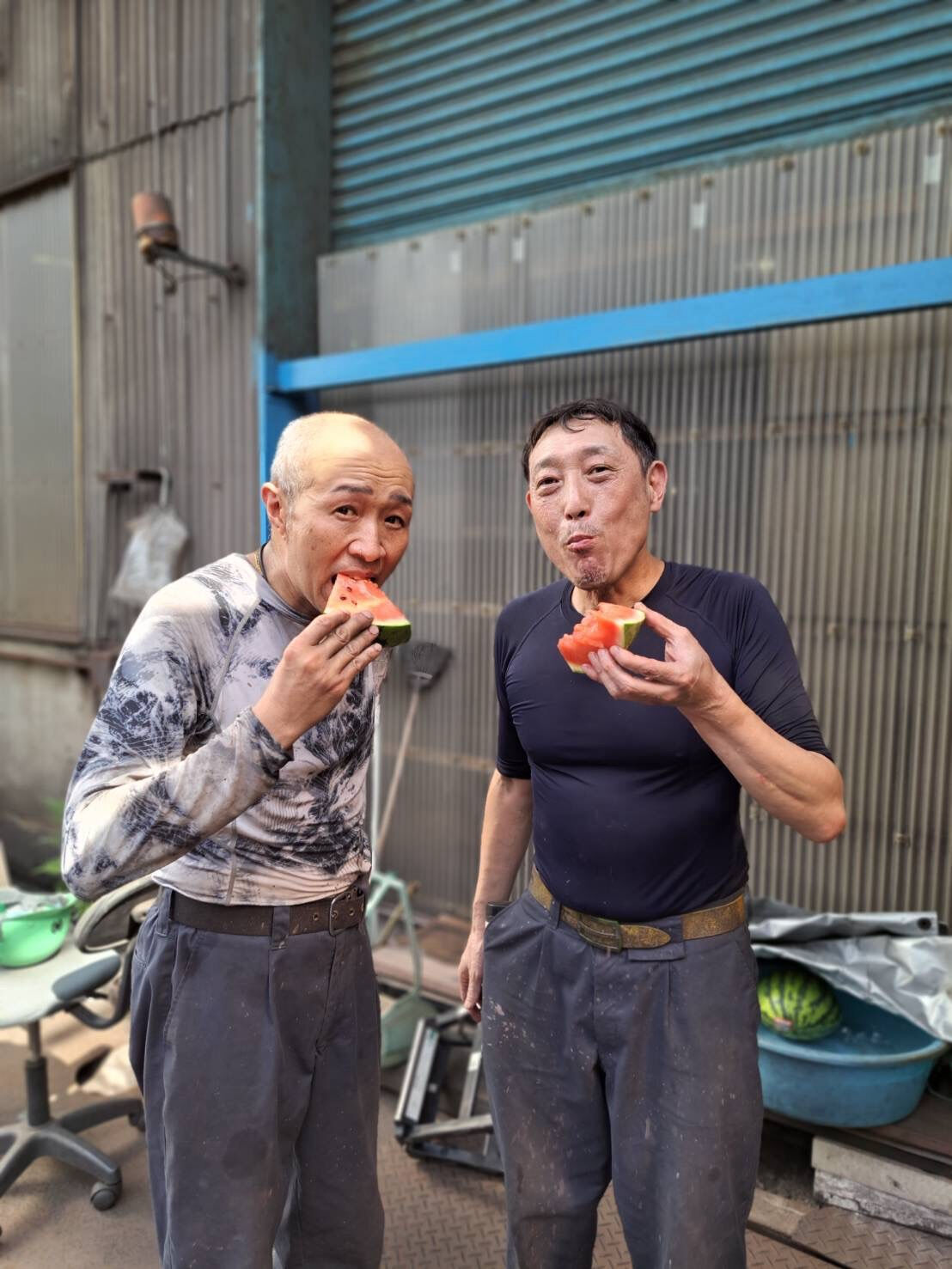 【スイカを食べました！】